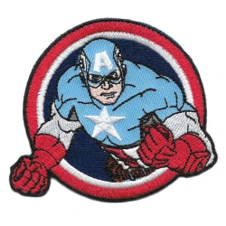 Captain America Marvel Avengers Iron-on embroidered round patch