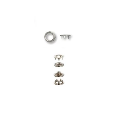 Bottoni a pressione Jersey ANELLO ARGENTO 10mm (solo bottone) - 390127 Prym