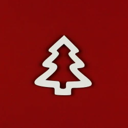 Albero Natale in legno bianco - K1316 Benox