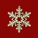 Fiocchi di neve in legno naturale - K1321 Benox