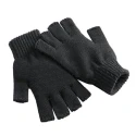 Guanti Magici mezzedita UNISEX Tinta Unita NERO - T333 Alpensee