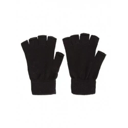 Guanti Magici mezzedita UNISEX Tinta Unita NERO - T333 Alpensee 2