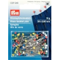 Spilli Con Testa di Vetro Colorata 10gr. - 029265 Prym