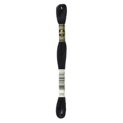 DMC Mouliné Special - Colour 310 Black - 8m skein