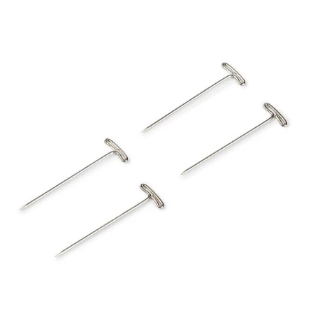 Spilli con testa a ‘T’ in ferro nichelato confezione da 250gr. - 021390 Prym