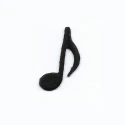 Musical note iron-on embroidered patch appliqué