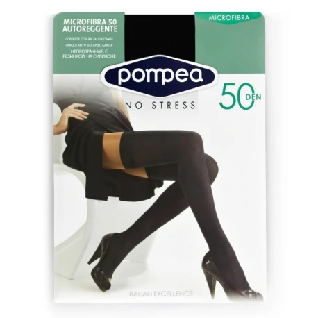 Microfibra 50 den Calza Autoreggente - Pompea