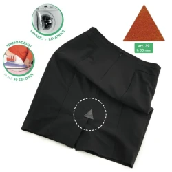 Triangoli scamosciati termoadesivi altezza 30mm - 39 Marbet 2