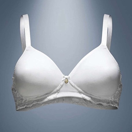 Reggiseno Preformato con coppe senza cuciture, fianchi in pizzo - 260 Belseno Lepel