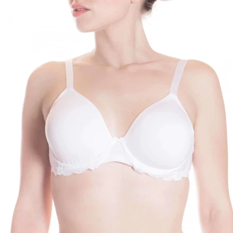 Reggiseno con ferretto, coppe senza cuciture, fianchi in pizzo Art.261 Belseno Lepel
