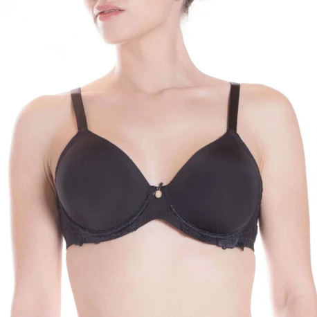 Underwired bra, seamless cups, lace sides Art.261 Belseno Lepel