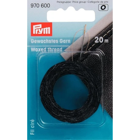 Filo Cerato NERO per cuciture decorative - 970600 Prym