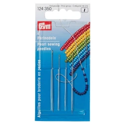Aghi infilaperle con cruna argento - 124350 Prym