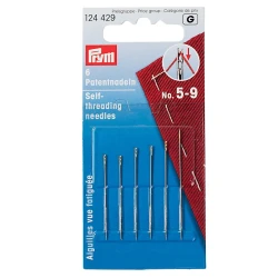 Hand sewing needles with easy threading and spring eye, sizes 5-9, assorted. Blind needles - 124429 Prym 2