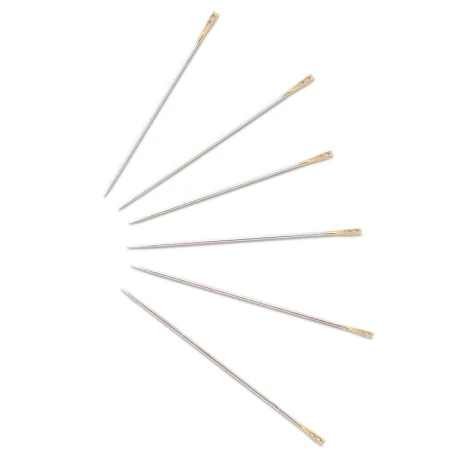 Hand sewing needles with easy threading and spring eye, sizes 5-9, assorted. Blind needles - 124429 Prym