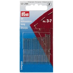Hand sewing needles 3-7 long with silver eye