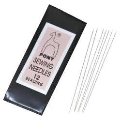 Ponye needles for threading pearls and beads, size 12 super fine