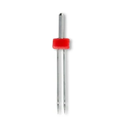 Aghi per macchina gemelli STRETCH con testa piatta per cuciture doppie e decorative, 75mm/4,0mm - 152911 Prym 2