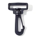 Gancio girevole in plastica nero 63 mm - FF274 Benox