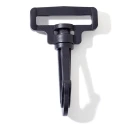Gancio girevole in plastica nero 63 mm - FF274 Benox