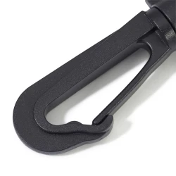 Gancio girevole in plastica nero 63 mm - FF274 Benox 2