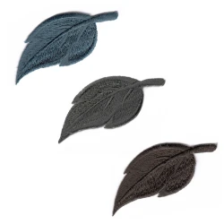 Foglia piccola applicazione patch ricamata e termoadesiva - Marbet