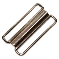 Fibbia a baionetta in metallo ad incastro 60 mm finitura brunita