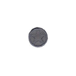 Small star round iron-on embroidered patch 2