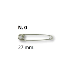 Spille da balia N°0 - 27mm - Ercole Fumagalli