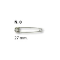 Safety pins 27mm silver-coloured, 12 items