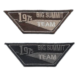 Applicazione 1975 Big Summit Team patch ricamata e termoadesiva