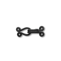 Ganci ed Occhielli rivestiti in passamaneria nero ideali per Pellicce - FF505 Benox