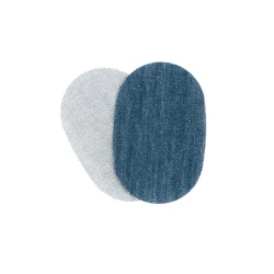 MINI iron-on jeans patches proportionate to children's height - Marbet 2