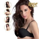 JOLLY bandeau bra with transparent back and straps - Love and Bra