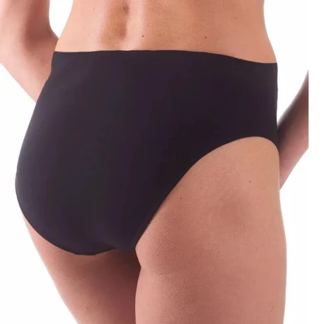 Slip nero Sgambato in microfibra Seamless Senza Cuciture - 014 Bellissima Intimo