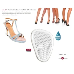 Soft, non-slip GEL adhesive insoles - 67 Marbet 2