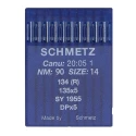 Schmetz 10 Aghi con testa rotonda per macchina da cucire, sistema 134 (R) Industria St. 90