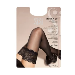 Calza Autoreggente con balsa in pizzo SiSi Queen 40 den 2