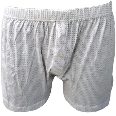 Classic Boxer Shorts in Light Patterned Jersey - BX665 Nottingham Underwear by Igam