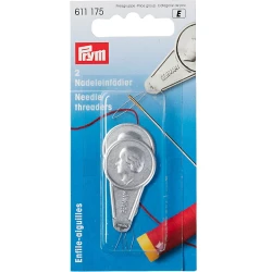 Needle threader for hand sewing - aluminium and steel