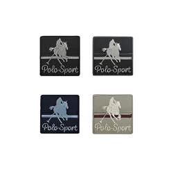 Polo Sport Team square, embroidered iron-on patch