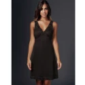Petticoat V-Neck Slip dress with Lace- 86 Andra Lingerie