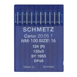 Schmetz 10 Round-headed needles for sewing machines, system 134 (R) Industry St. 100