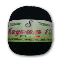 Filato per uncinetto Magnum Titan Wool 100% Cotone egiziano Makò Nero