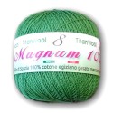 Filato per uncinetto Magnum Titan Wool 100% Cotone egiziano Makò Verde Prato