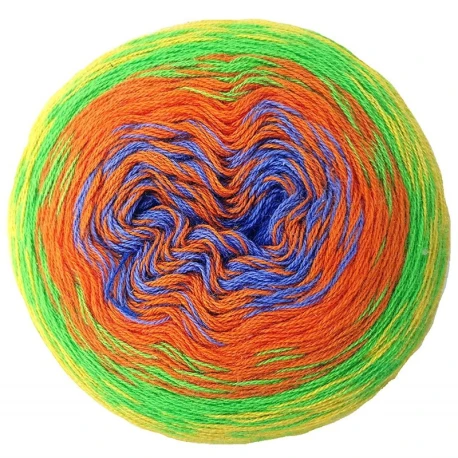 Caribe yarn cake in cotton and microfibre for crochet - Miss Tricot Filati