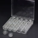 Organiser box with 25 low plastic bobbins for sewing machines - K1334 Benox