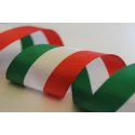 Italy tricolour ribbon 50mm taffeta by Nastrificio Brianteo