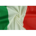 Tessuto fodera stampato bandiera Italia tricolore H. 150cm