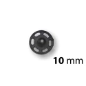 Black lightweight plastic Snap fasteners for sewing